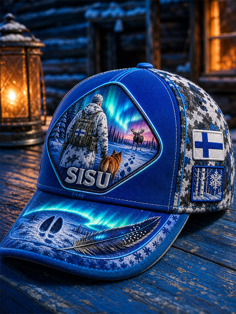 Unisex-villimyssy, jossa on vintage-henkinen suomalainen kuvitustaulu