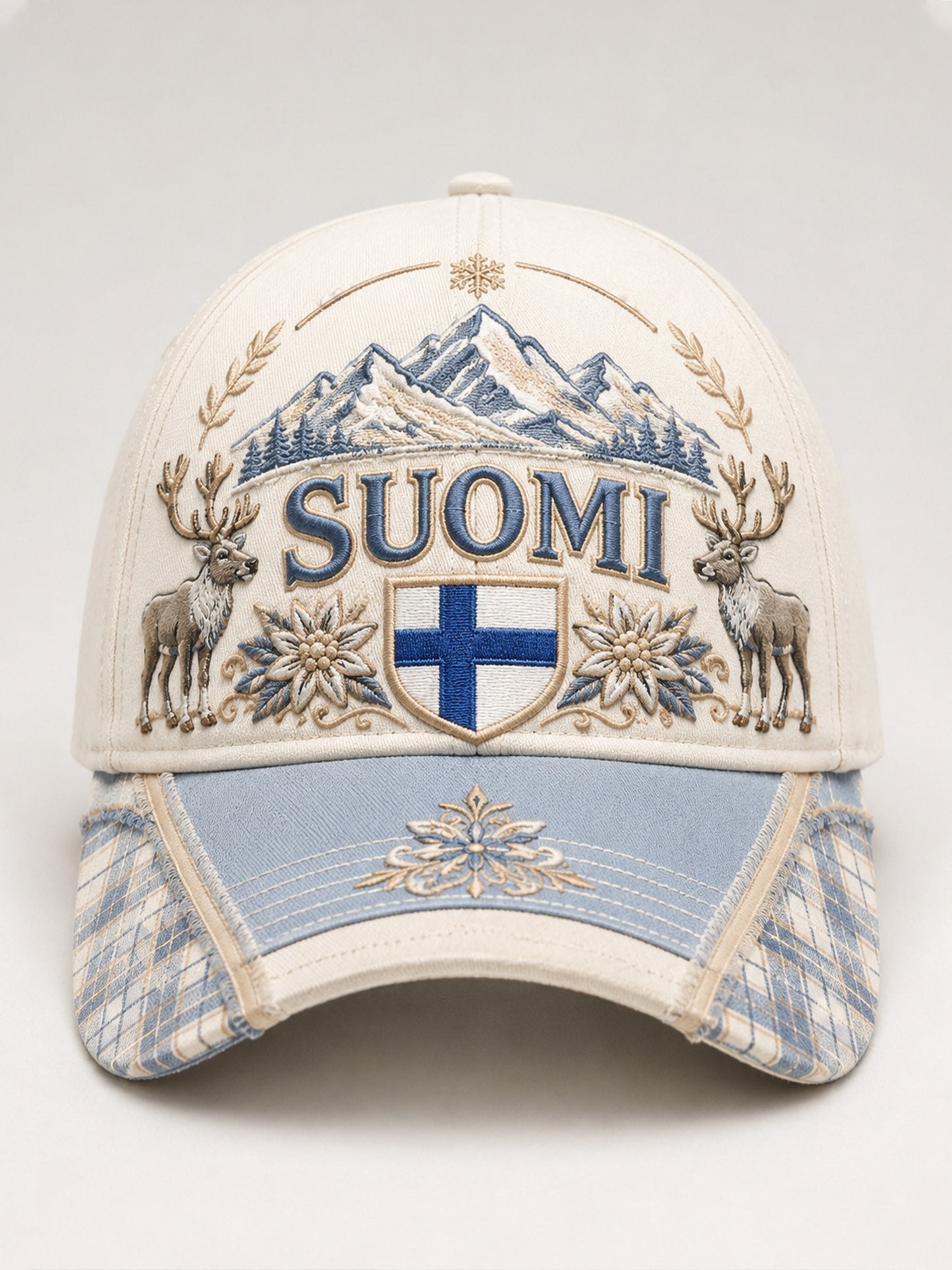 Unisex Suomalainen arktinen poro kulttuurielementti taide Print Hat