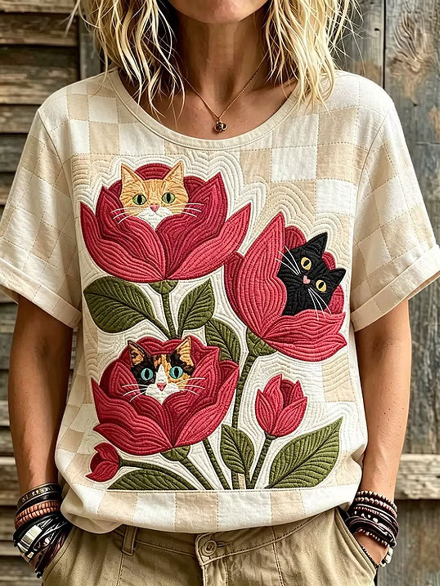 Naisten tyylikäs puuvilla-Linen topi