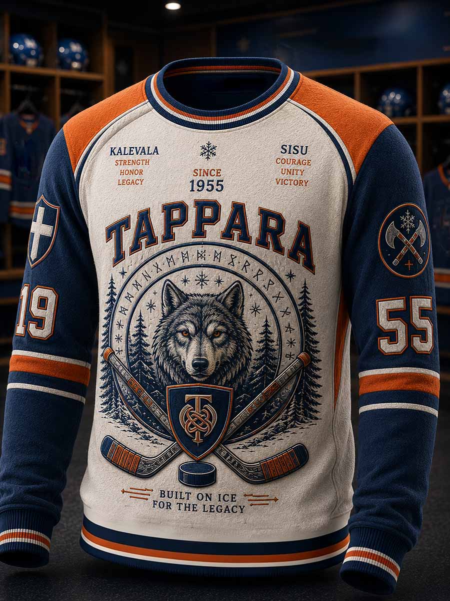 Miesten retroperinteinen jääkiekkokuosin t-paidan takki