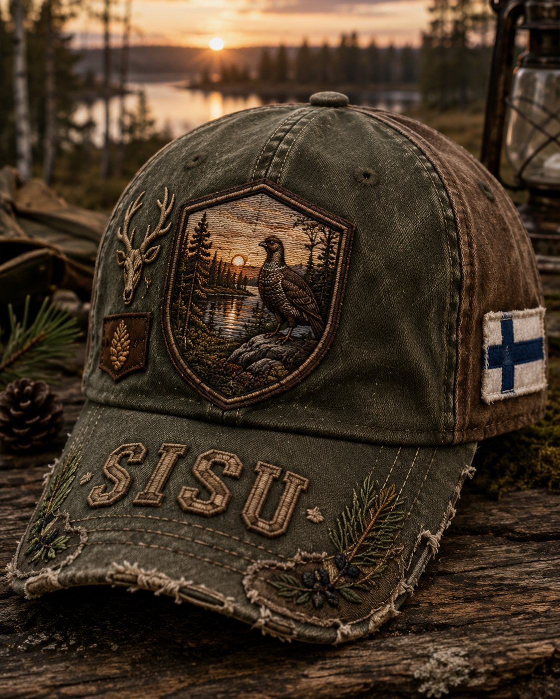 Unisex Suomen metsästyskausi Baseball Cap -kaisu