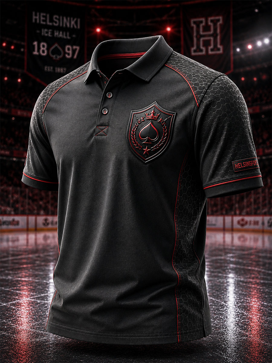 Miesten Retro HIFK Suomen jääkiekko Polo -paita