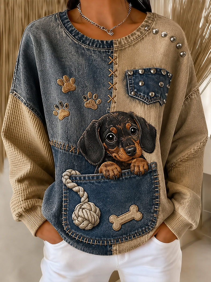 Naisten naisten hauska eläimet Sweatshirt Sweatshirt