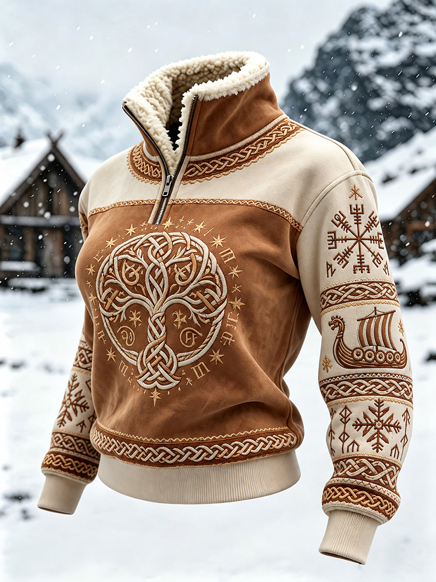 Naisten Vintage Viking puu elämän kelttinen tulosta karkista kaula päällä