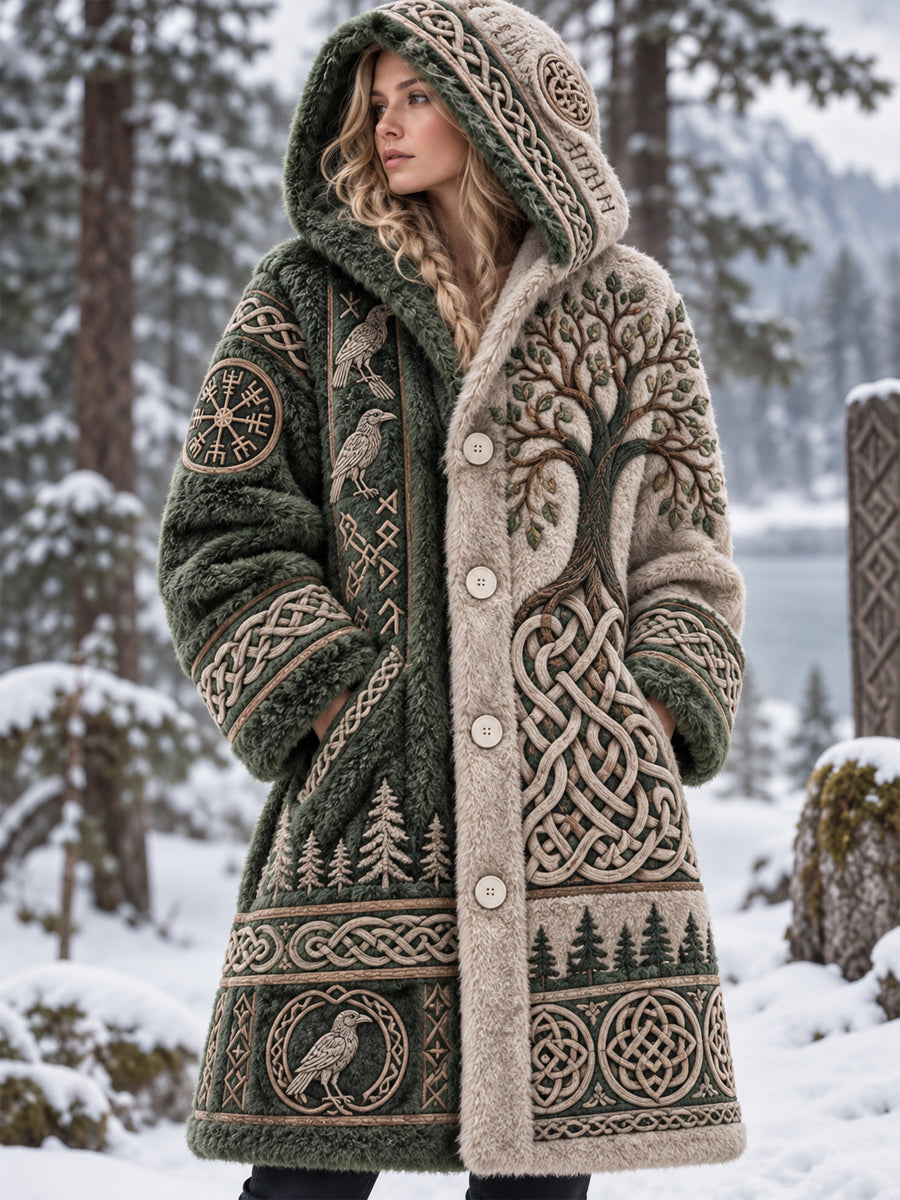 Naisten Flannel Viking taidetakit