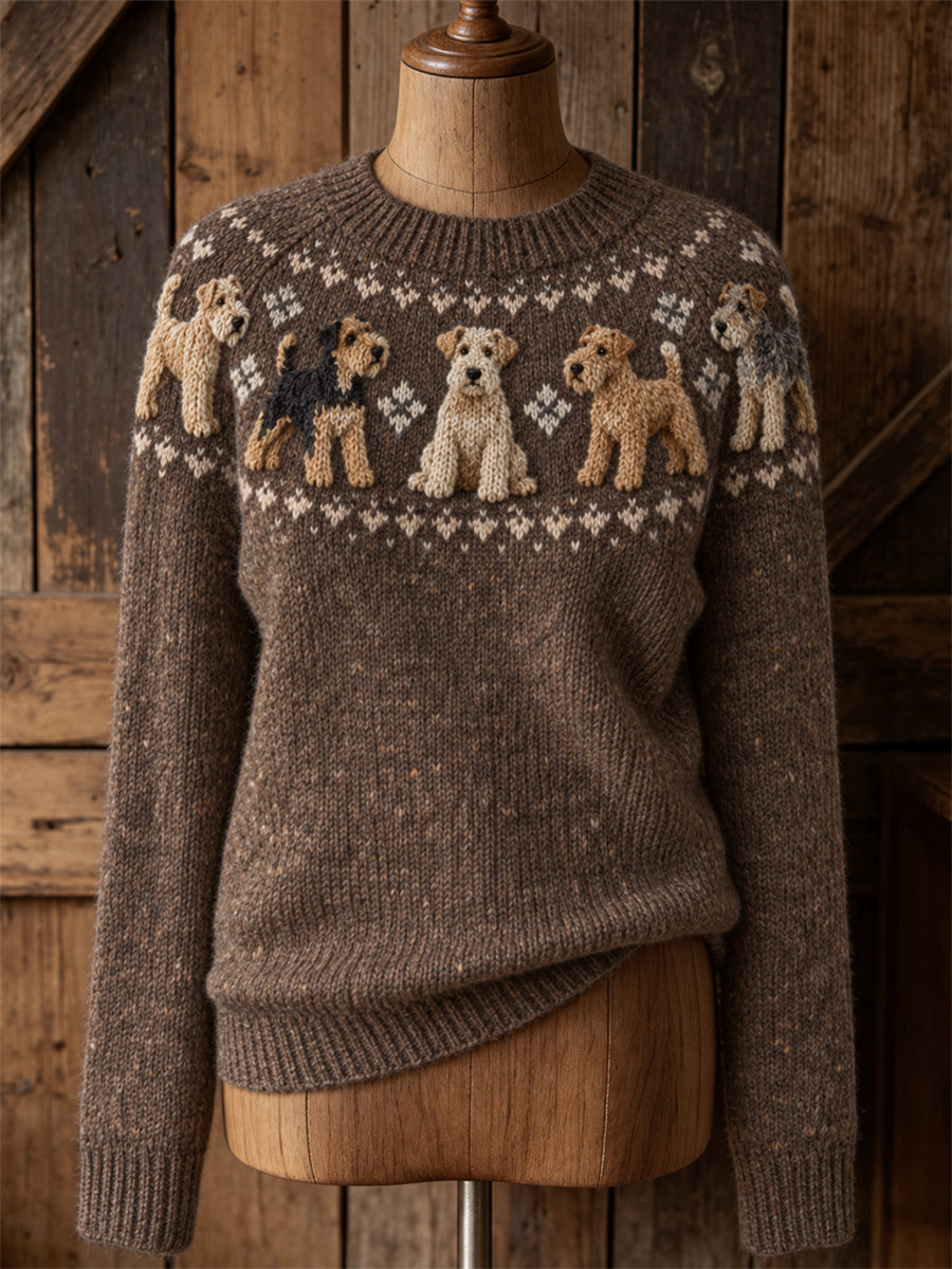 Naisten Vintage Lakeland Terrierikoirat