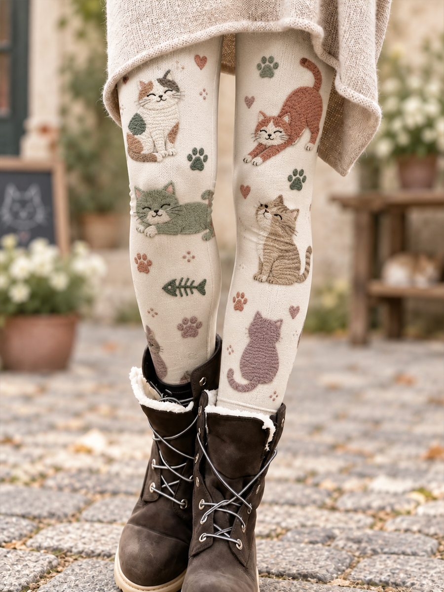 Naisten syksy/talvi Art painettu samvetin leggings