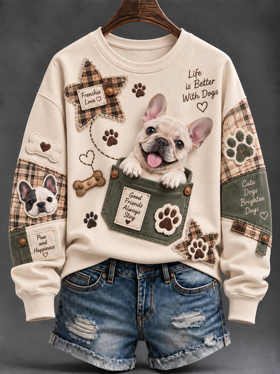 Naisten söpö eläimet Tulosta Sweatshirt
