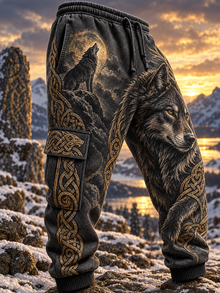 Miesten Retro Nordic Viking Skandinavian tyyli Graphic Print Casual Sweathous