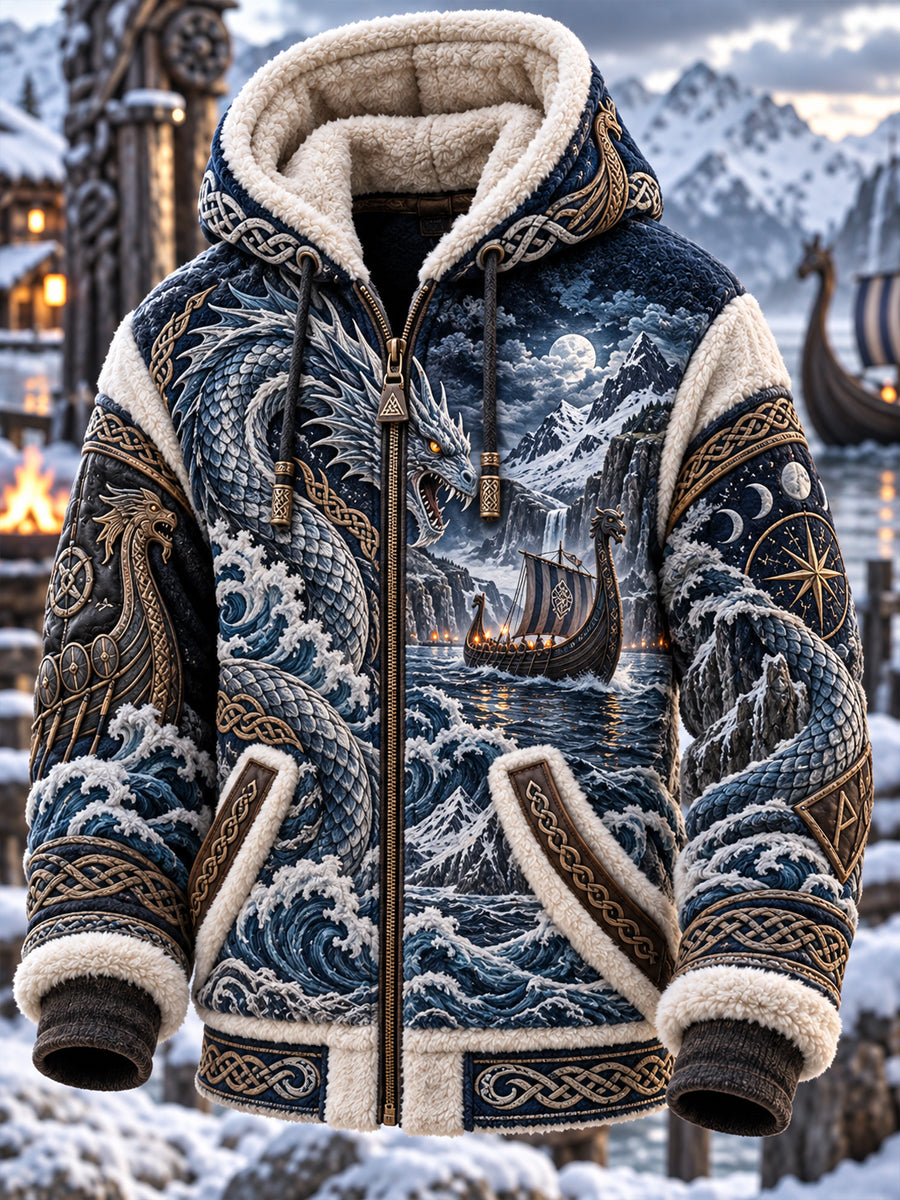 Miesten Viking Art Flanelly Takki