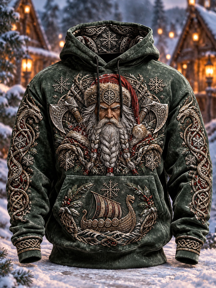 Miesten Viking Santa Hoodies