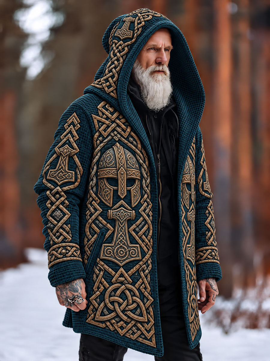 Miesten Viking kypärä Waffle-knit takit
