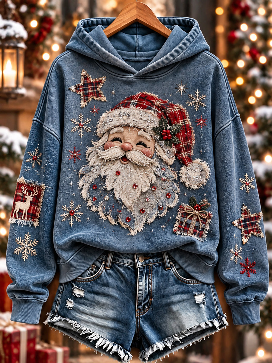 Naisten joulu Print Sweatshirt
