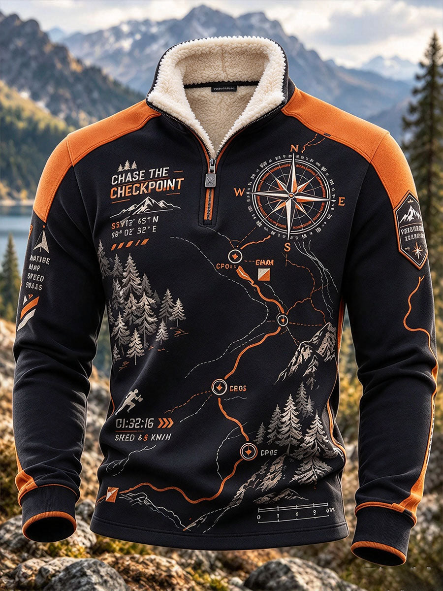 Miesten pohjoismainen suuntaus malli Tulosta Sweatshirt