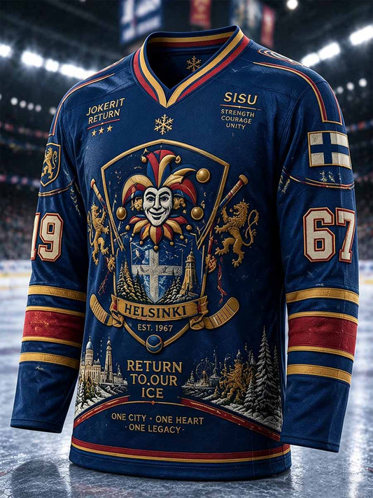 Miesten Jokerit Hockey muistomerkki Print Sweatshirt