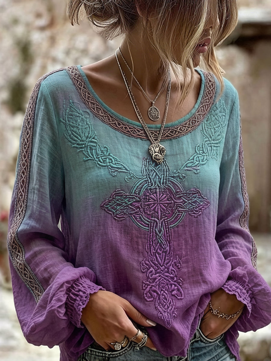 Naisten tyylikäs Viking kelttinen solmu kuvio