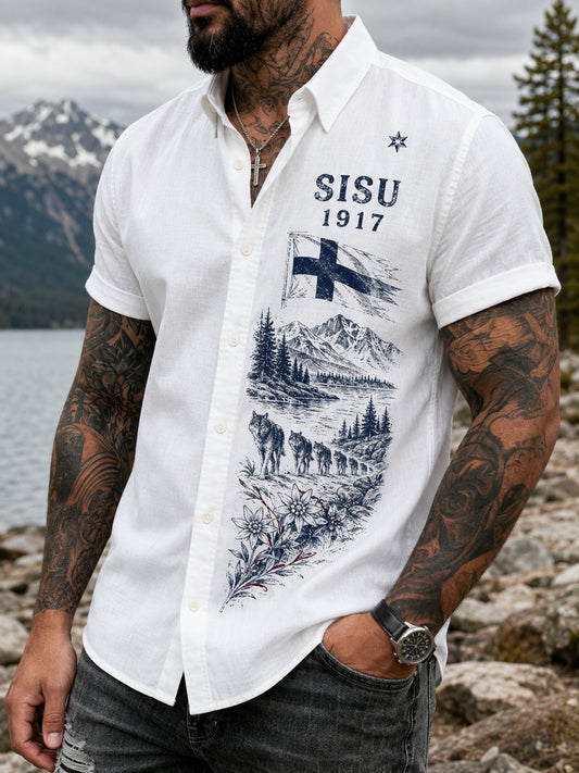Miesten Sisu Heritage -sarjan paita (Suomalainen veteraani)