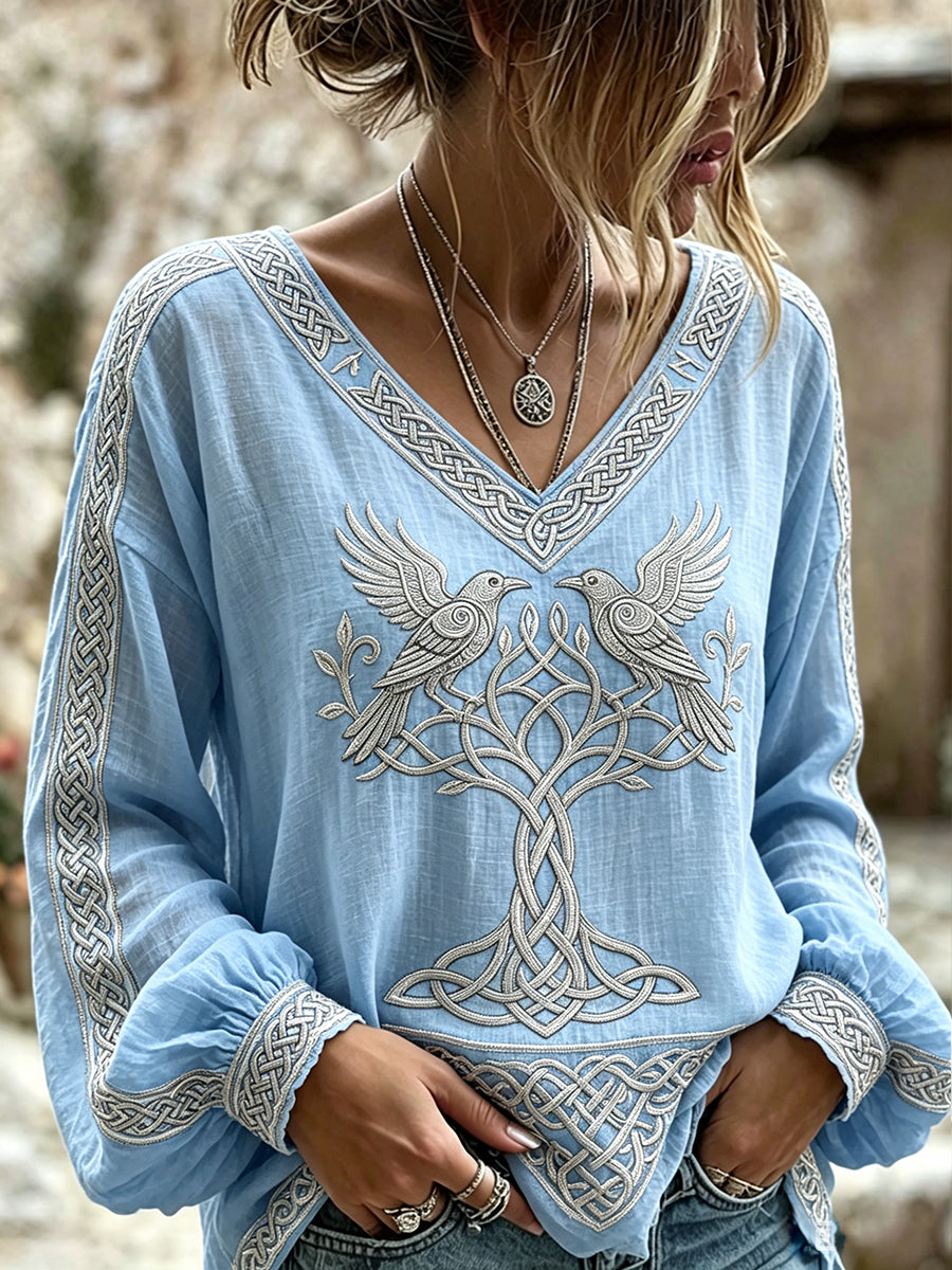 Naisten Vintage Viking Inspired Art kuvio