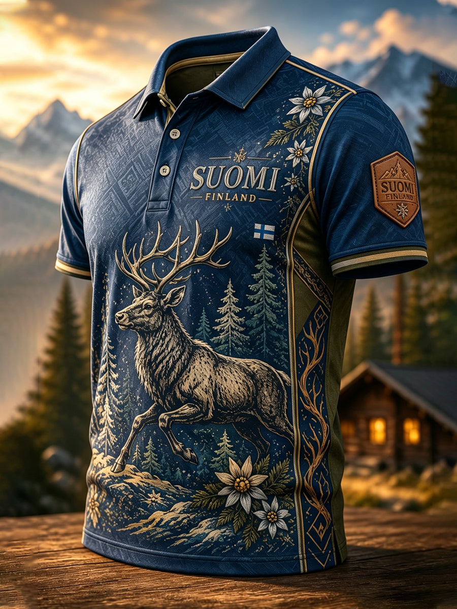 Miesten suomalainen arktinen poro sarja Art Print