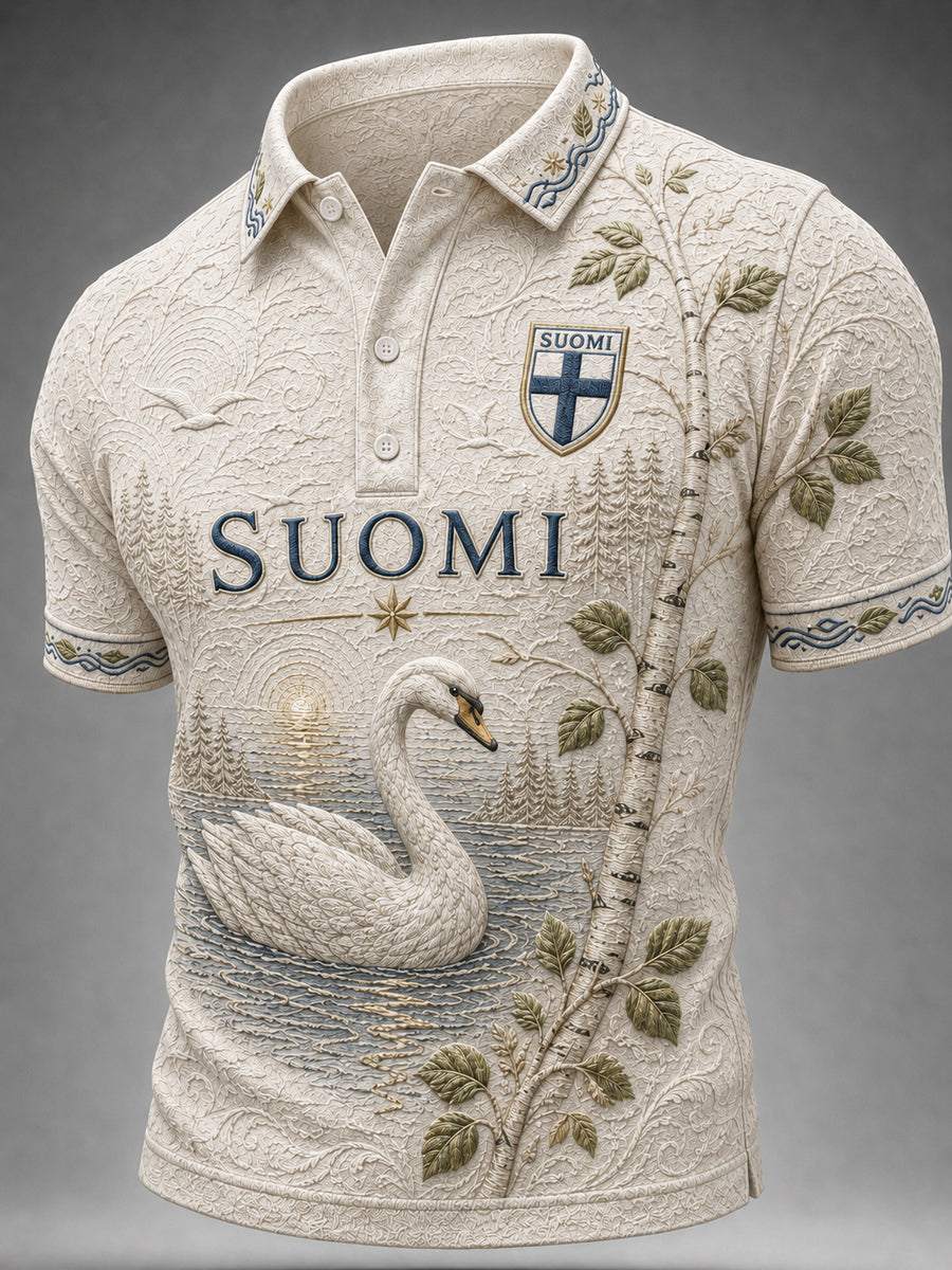 Miesten Suomi-rakkaus -lyhythihainen toppi