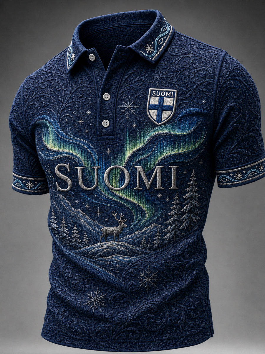 Miesten Suomi-rakkaus -lyhythihainen toppi