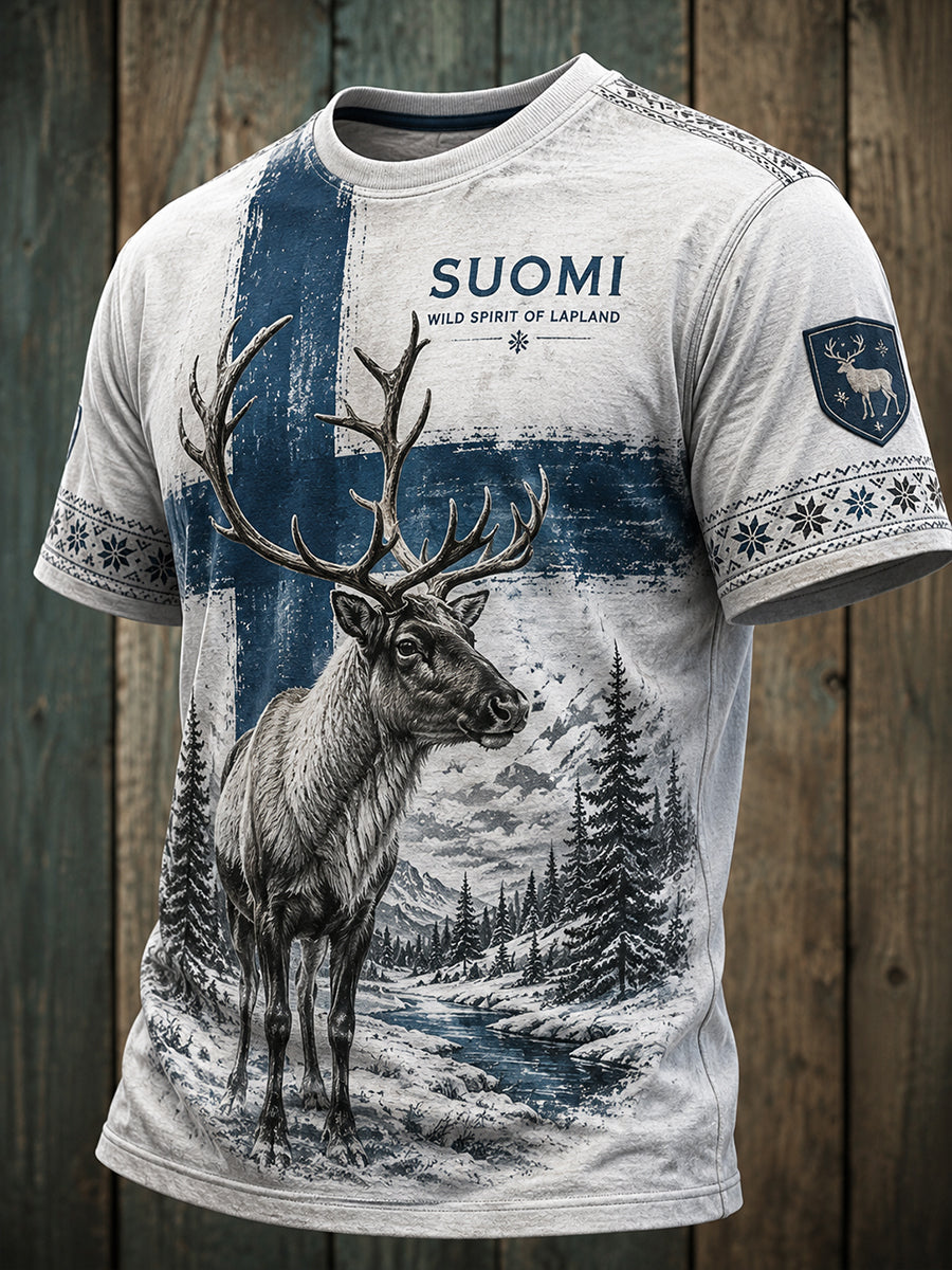 Miesten suomalainen arktinen poro luonnollinen alkuainen