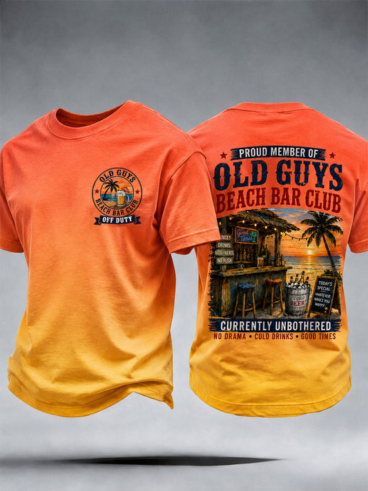 Miesten Old Guys Beach Bar Club T-paito