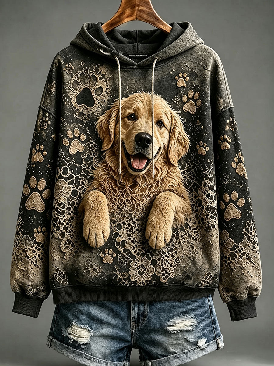 Naisten kultainen retriever huppari