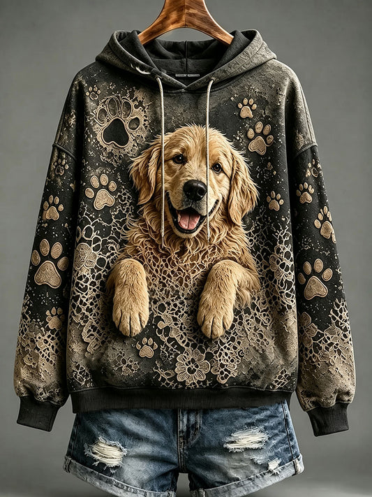 Naisten kultainen retriever huppari