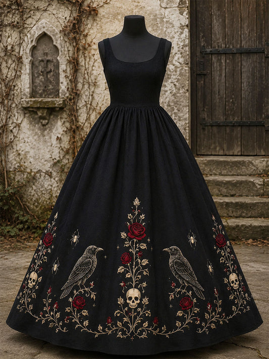 Naisten Gothic Rose Kukkapuku