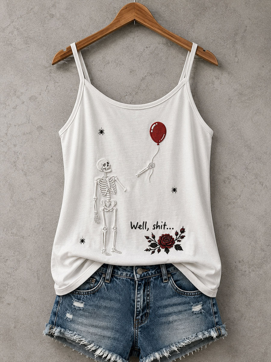 Naisten Gothic Skull Tank Topi