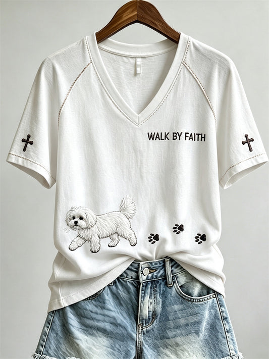 Naisten Walk By Faith Maltese Dog & Puw
