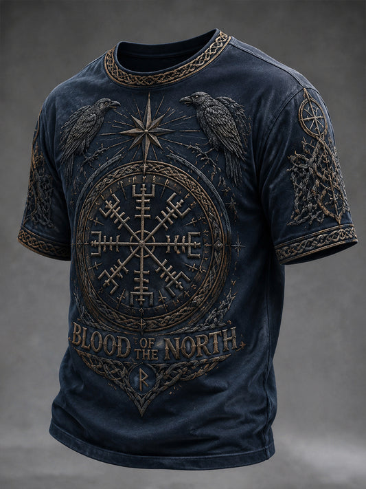 Vikingin veri Pohjois-Korpka Casual T-paitaan