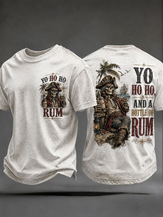 Miesten 'Yo Ho ja pullo rommia' T-paitat