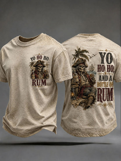 Miesten 'Yo Ho ja pullo rommia' T-paitat