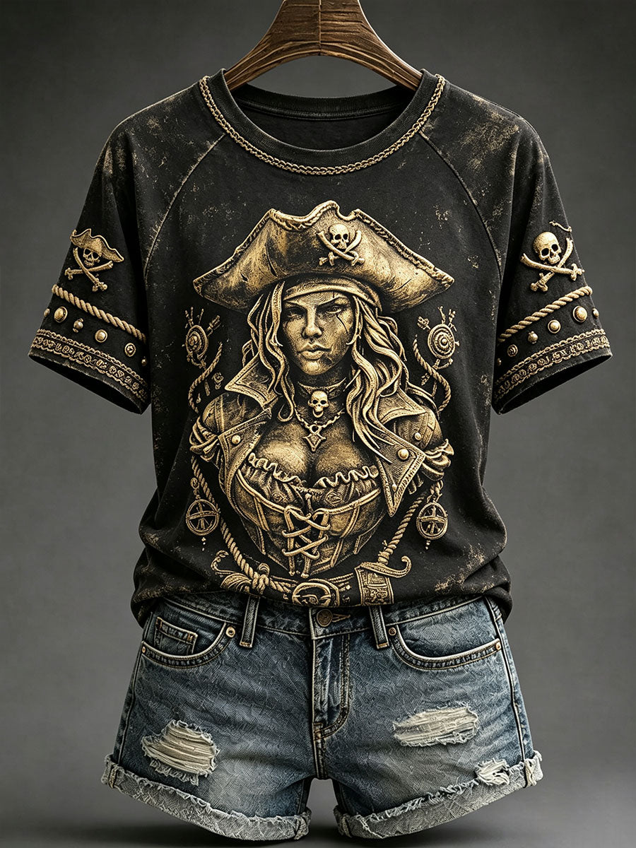Naisten Pirate Vintage T-paitat