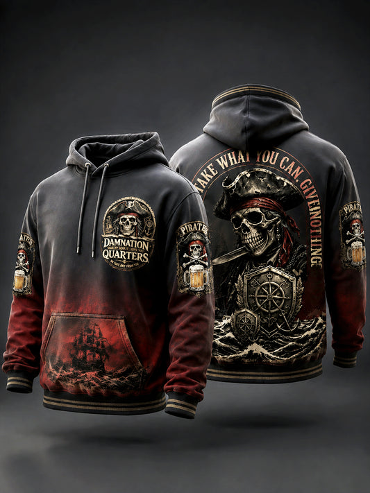Miesten Gradient Pirate-Print vapaa huppupaikka