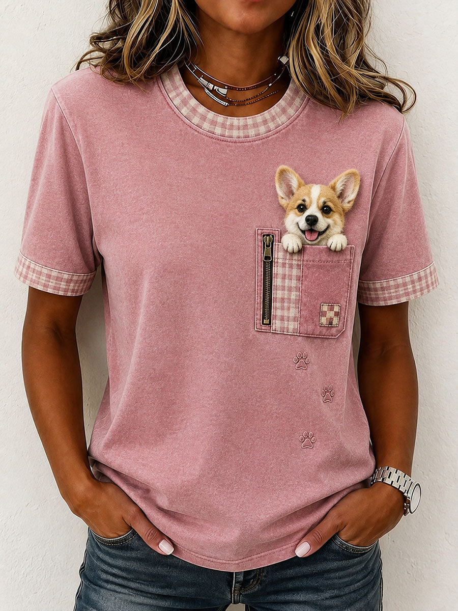 Naisten ihana Corgi T-paita