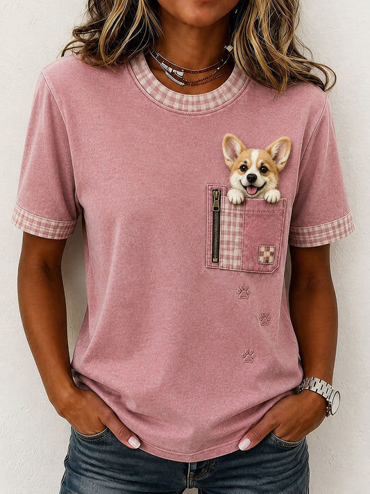 Naisten ihana Corgi T-paita