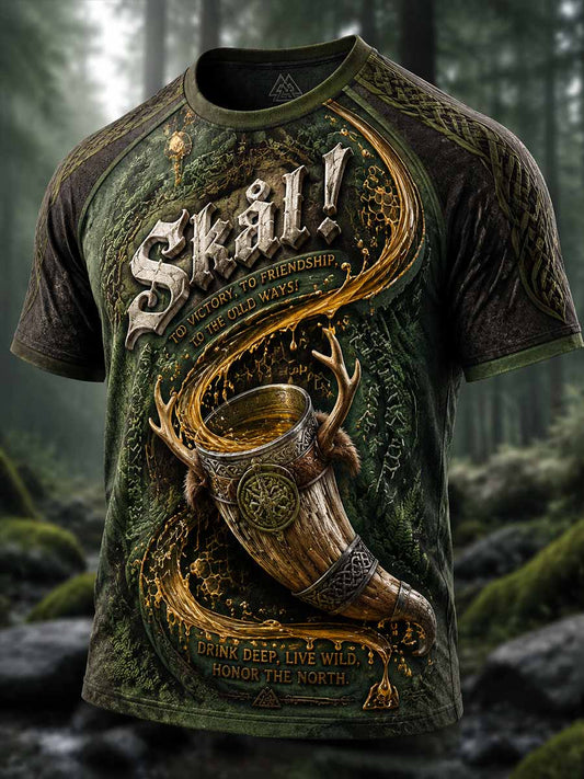 Miesten Vintage Viking drinking juhlapaita