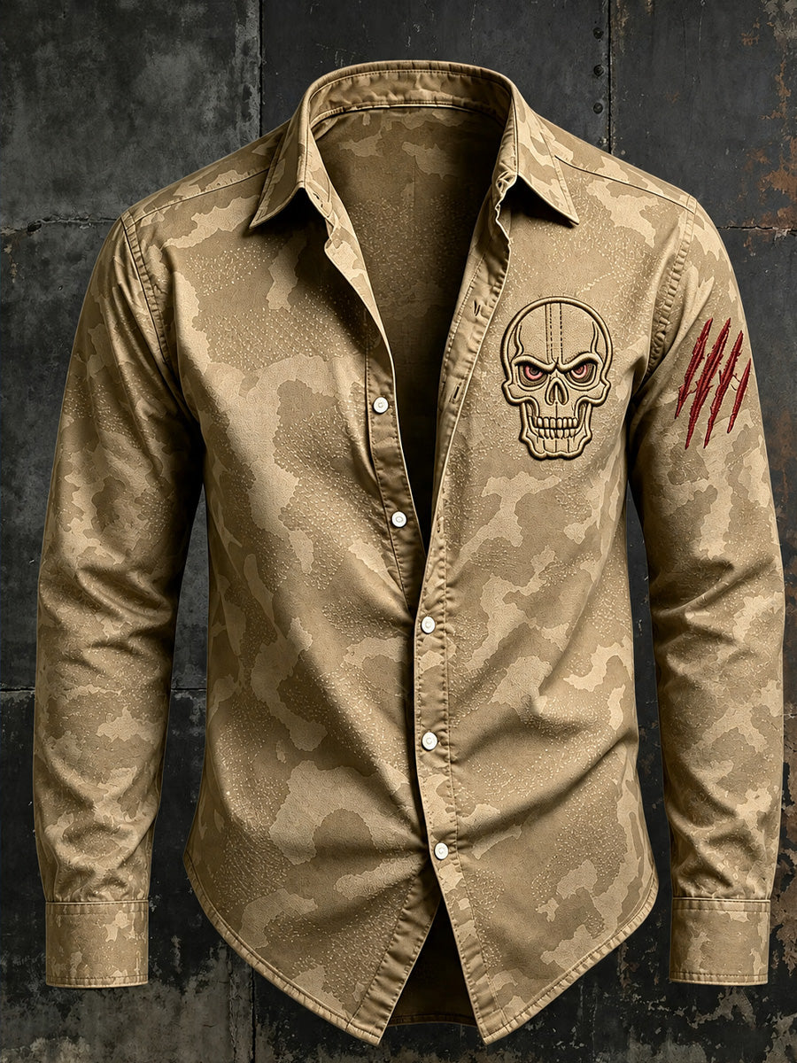 Retro Dark Pirate-Punk Graafinen Casual paita