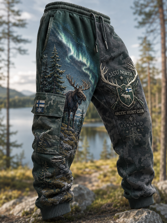 Miesten suomalainen metsästys Kausi Vapaaehtoiset virkehousut housut