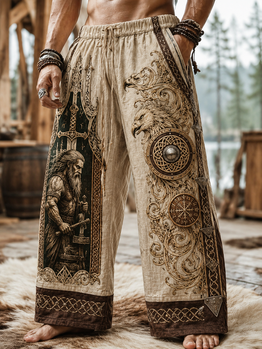 Miesten Kalevala puuvilla- ja hamppuhousut