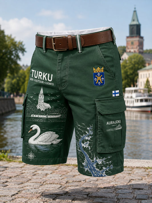 Miesten urbaanit muistokuvioilla painetut lyhennetyt rinkalahkeet