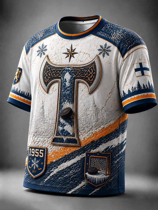 Miesten Tappara-jääkiekkojen muistokuvioinen t-paita