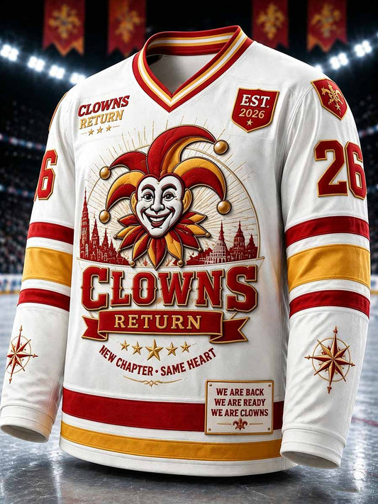 Miesten Jokerit Jääkiekko peli Muistopainettu Sweatshirt