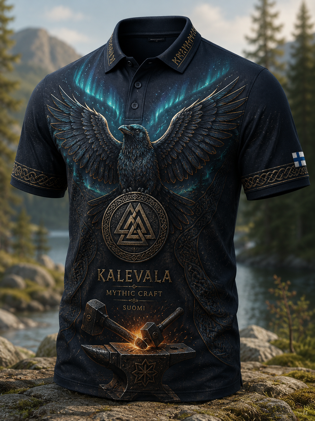 Miesten Kalevala-paita lyhyillä hihoilla