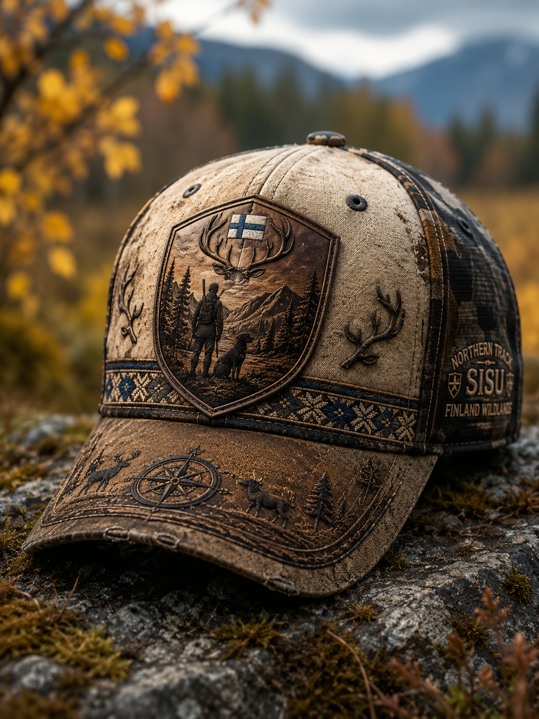 Suomalainen metsästyskausi unisex-hattu