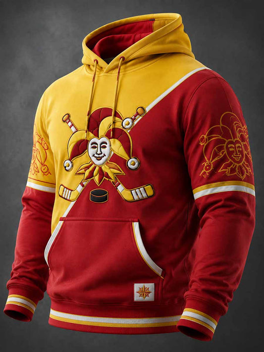 Miesten yksinkertainen tyyli jääkiekko Print Sweatshirt