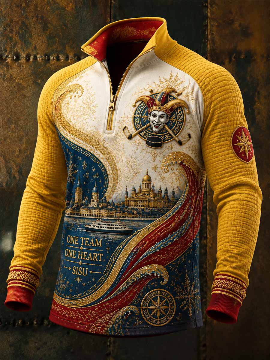 Miesten Ice Hockey peli painettu Sweatshirt